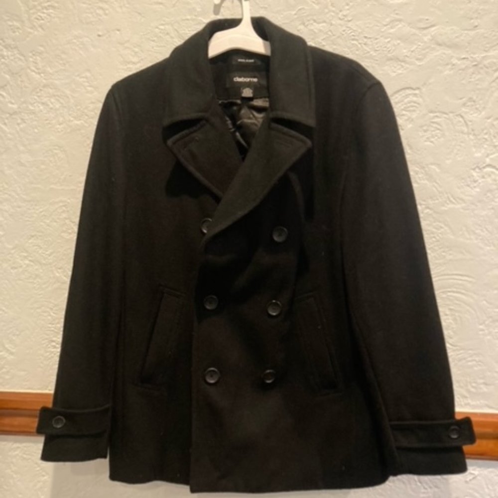 Claiborne Wool Blend Peacoat